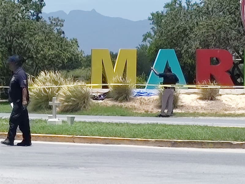 En Marín, Nuevo León dejan cabezas humanas al lado de letrero turístico