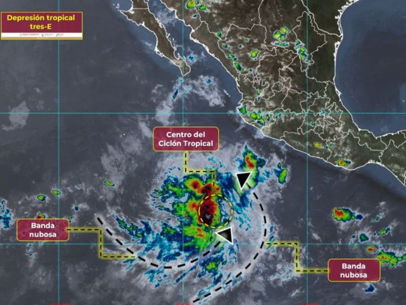 Se forma depresión tropical en el Pacífico; se convertirá en el huracán Calvin