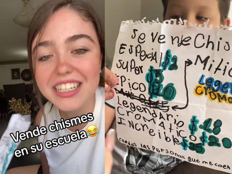 Niño “vende chismes” se hace viral