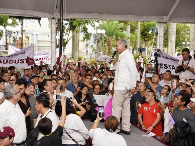 En Veracruz Adán Augusto celebra 100 asambleas