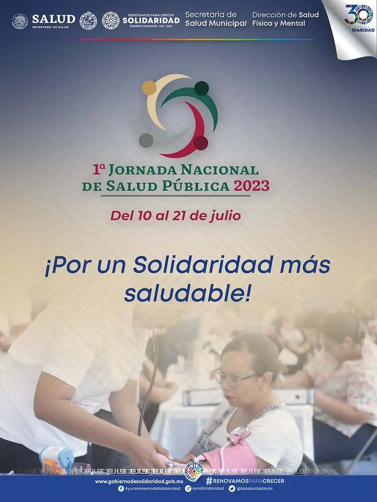 Jornada nacional de salud en Solidaridad