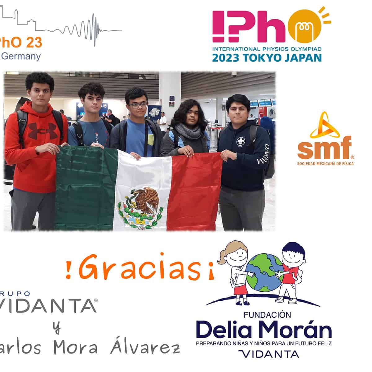 Fundación Delia Morán- Vidanta apoya a equipo mexicano de física para ir a competir en Japón