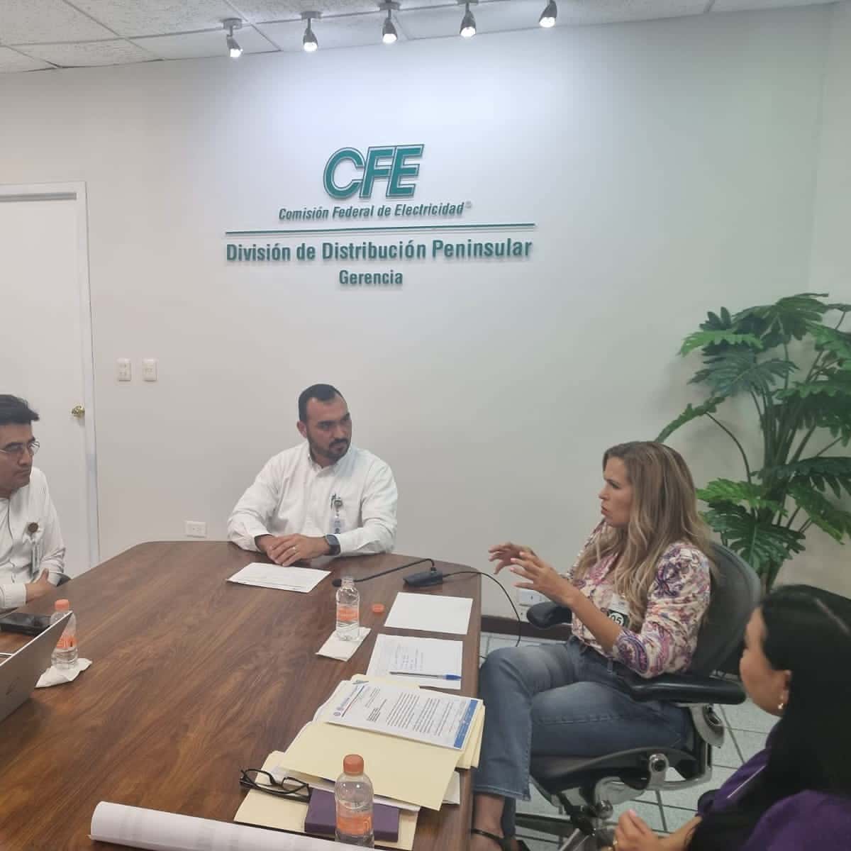 Para solucionar los apagones, Lili Campos se reúne con CFE