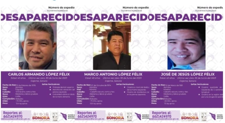 Policías secuestrados en Cajeme son encontrados sin vida