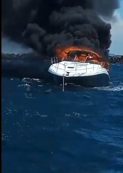 Incendio de yate “Landy Beatriz” termina con vacaciones de familia en Yucatán