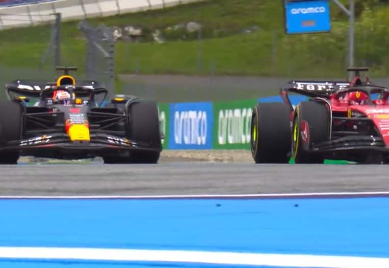 Verstappen supera a Leclerc en el Gran Premio de Austria; aquí el momento