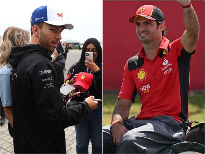 Gasly advierte a Sainz tras resultados en el GP de Gran Bretaña; “no me presiones así”