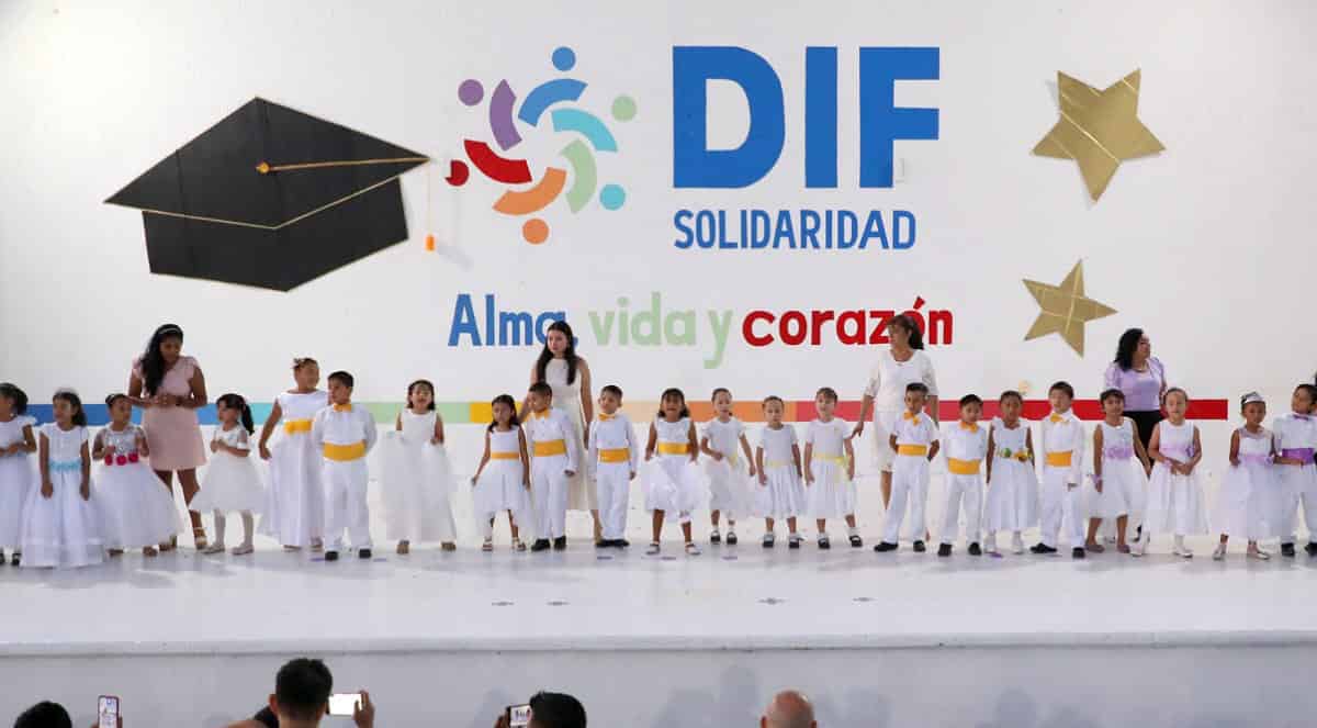 Concluyeron preescolar 30 niñas y niños en los CADI del DIF Solidaridad