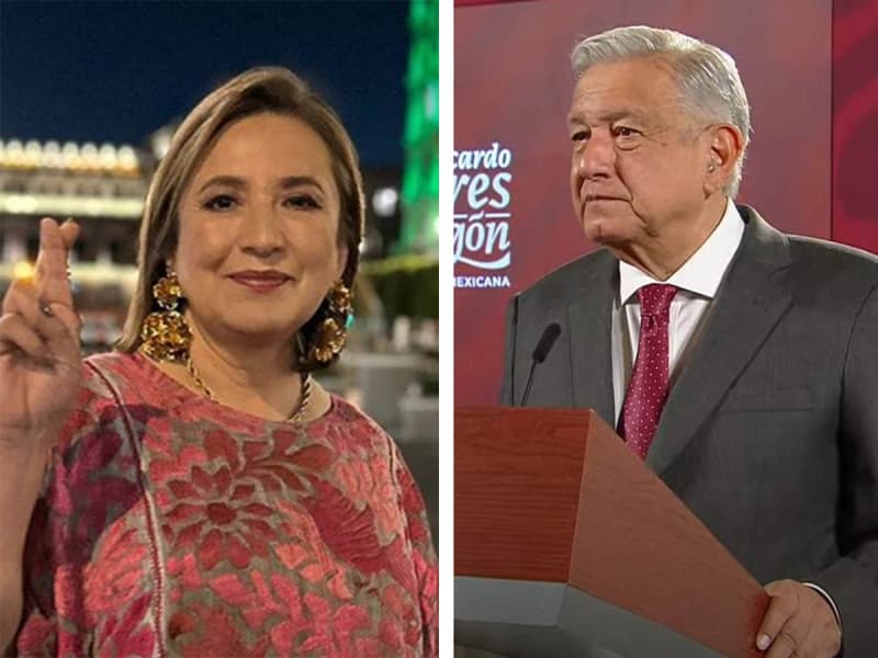 AMLO se defiende de críticas, asegura que cuestiona a Xóchitl por su cercanía con políticos, no por ser mujer