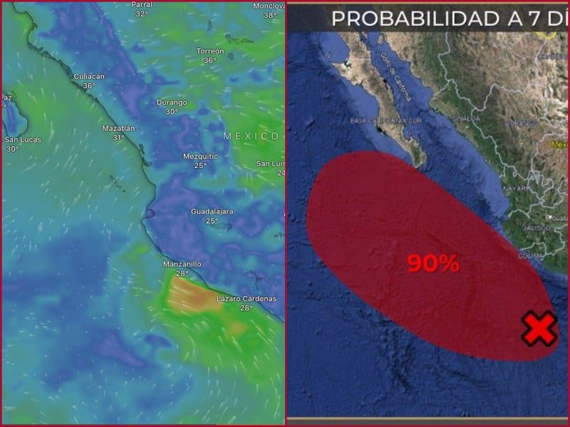 ‘Eugene’ viene en camino, se formará en las próximas horas en el Pacífico