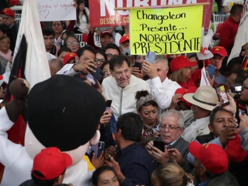 Noroña califica de prepotente y arrogante anuncio de Ebrard