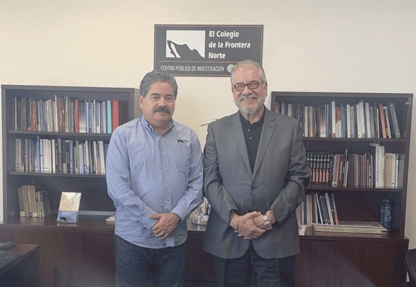 Carlos Mora Álvarez y Víctor Espinoza Valle, del COLEF, estrechan lazos