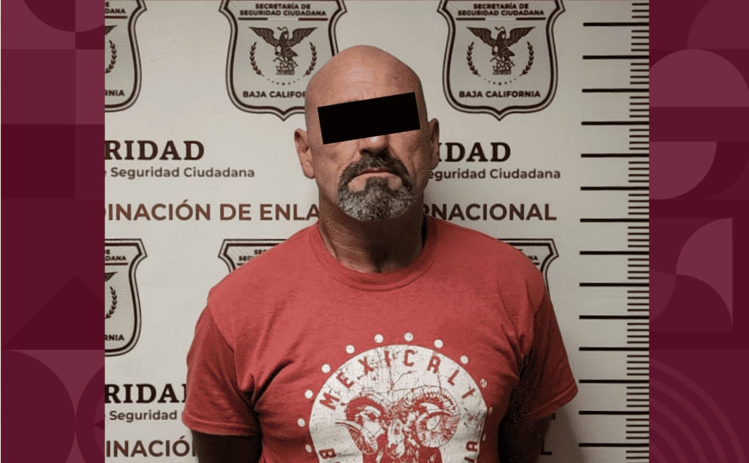 Detiene a prófugo de EU en Mexicali