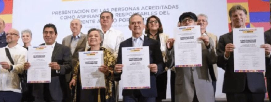 Siete postulantes a la presidencia por el Frente Amplio por México han satisfecho los requisitos de recolección de firmas