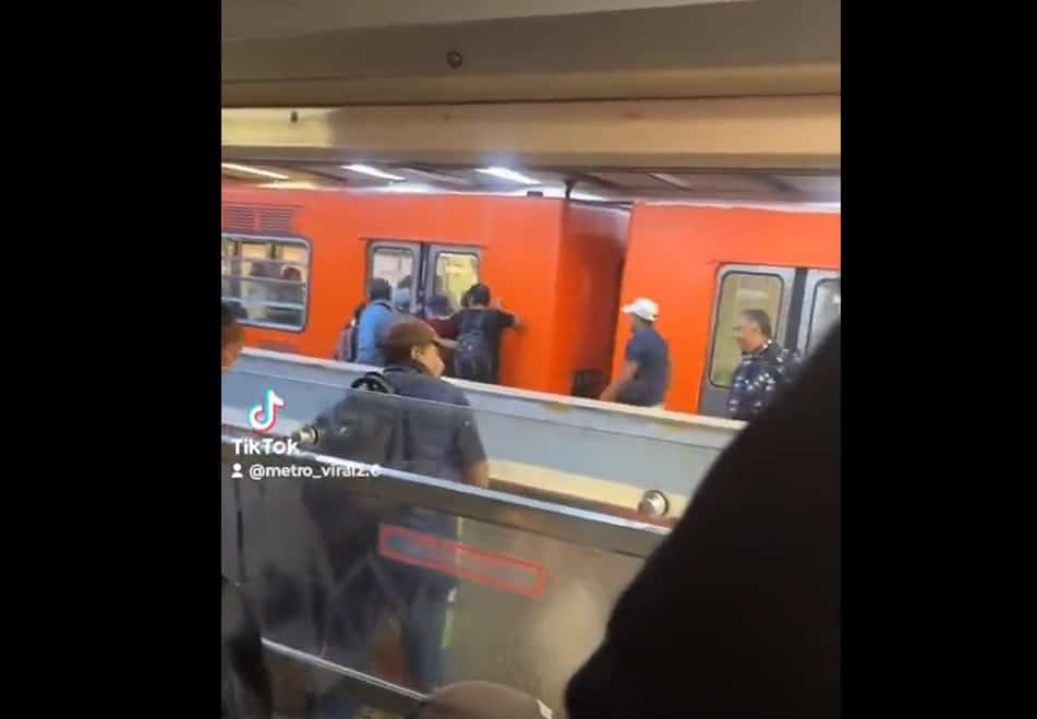 Usuarios del metro denuncian fallas en la estación Chabacano de la Línea 9