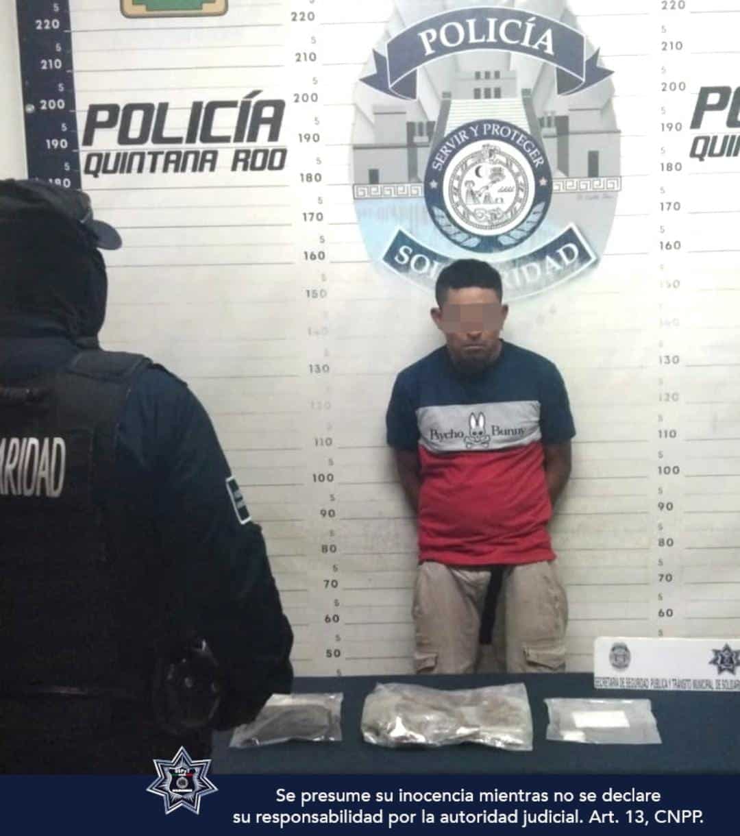 Detienen a 3 hombres con 128 dosis de droga en Solidaridad