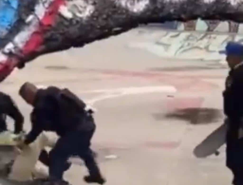 Pelea en parque de la Ciudad de México resultó en dos policías heridos