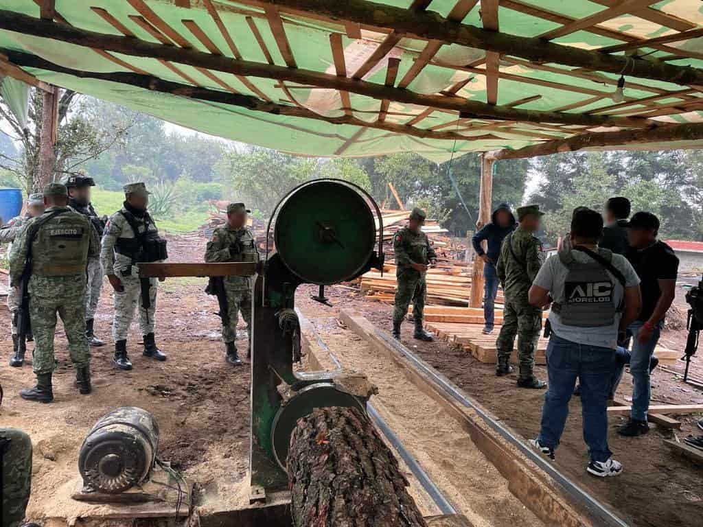 Aseguran 4 aserraderos clandestinos en Huitzilac