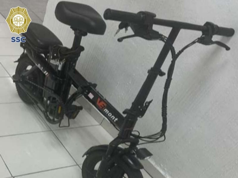 En CDMX, detienen a un sujeto que presuntamente robó su bicicleta a un ciudadano chino
