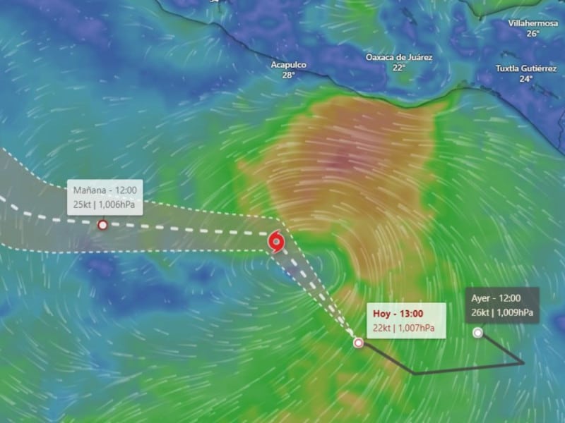 Tormenta Hilary pasa a huracán categoría 1