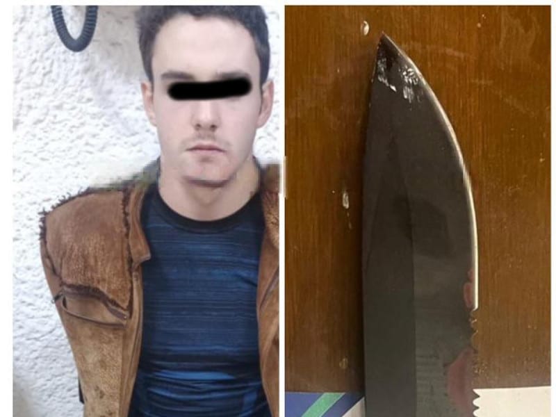 Detienen a un joven que intentó quitarle la vida a su abuelita con un cuchillo
