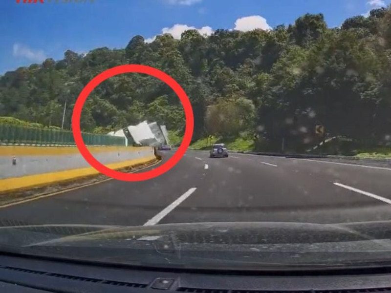 Terrible accidente en La Pera de la México-Cuernavaca es capturado en video