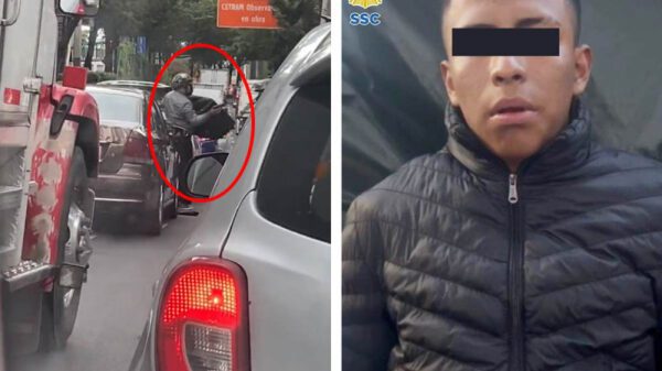 Cae asaltante de automovilistas en la CDMX