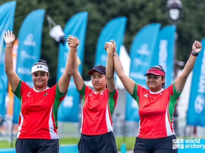 Ana Hernández, Andrea Becerra y Dafne Quintero son subcampeonas del mundo en Tiro con Arco