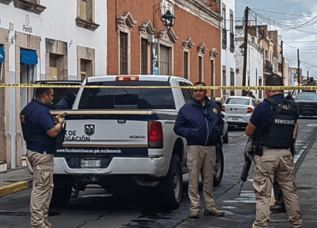 Se produce un tiroteo en el Centro Histórico de Morelia, resultando en la detención de cuatro individuos