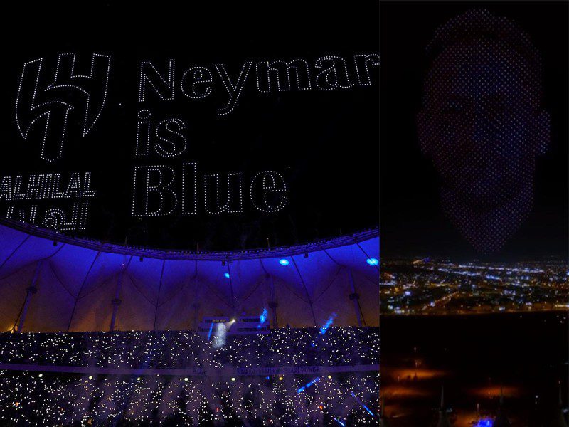 Reciben a Neymar como héroe en el King Fahd International Stadium