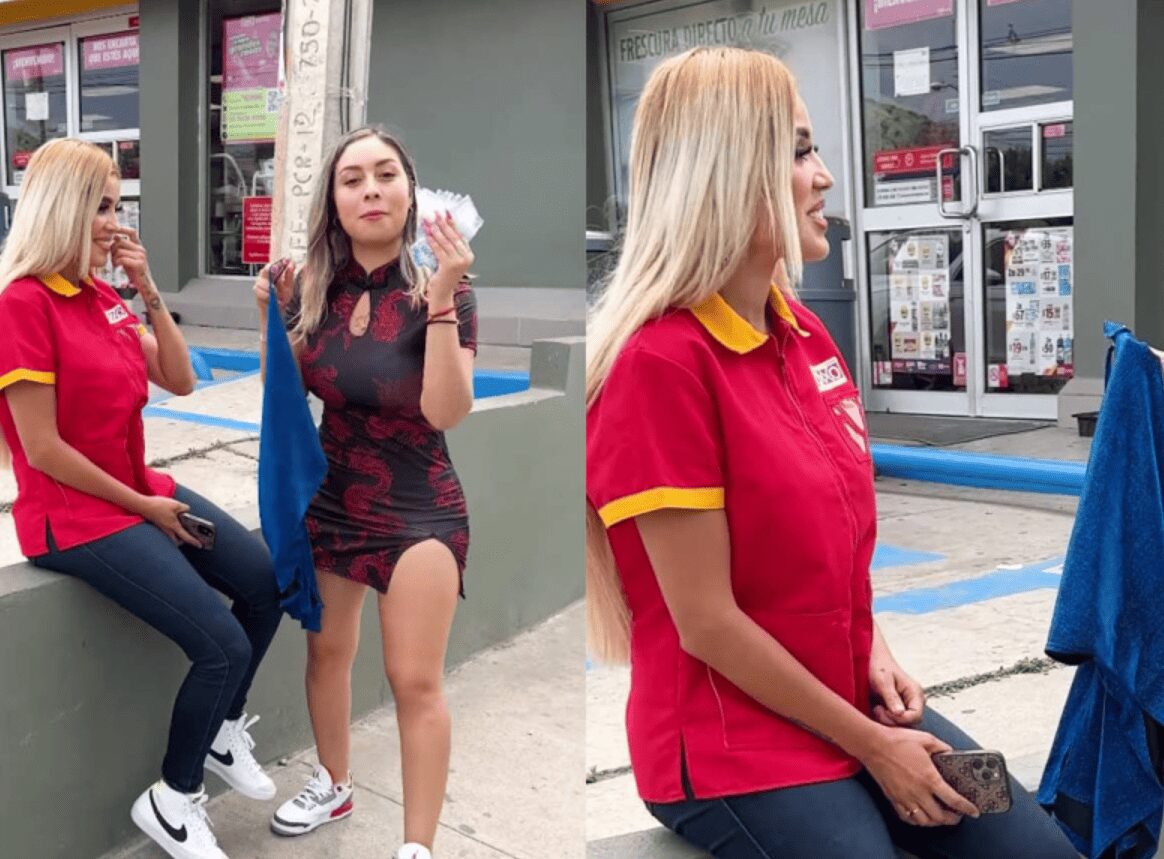 Atractiva cajera de Oxxo cumple reto y se convierte en modelo