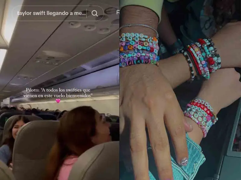 Swifties son sorprendidos durante sus vuelos rumbo a concierto de Taylor Swift