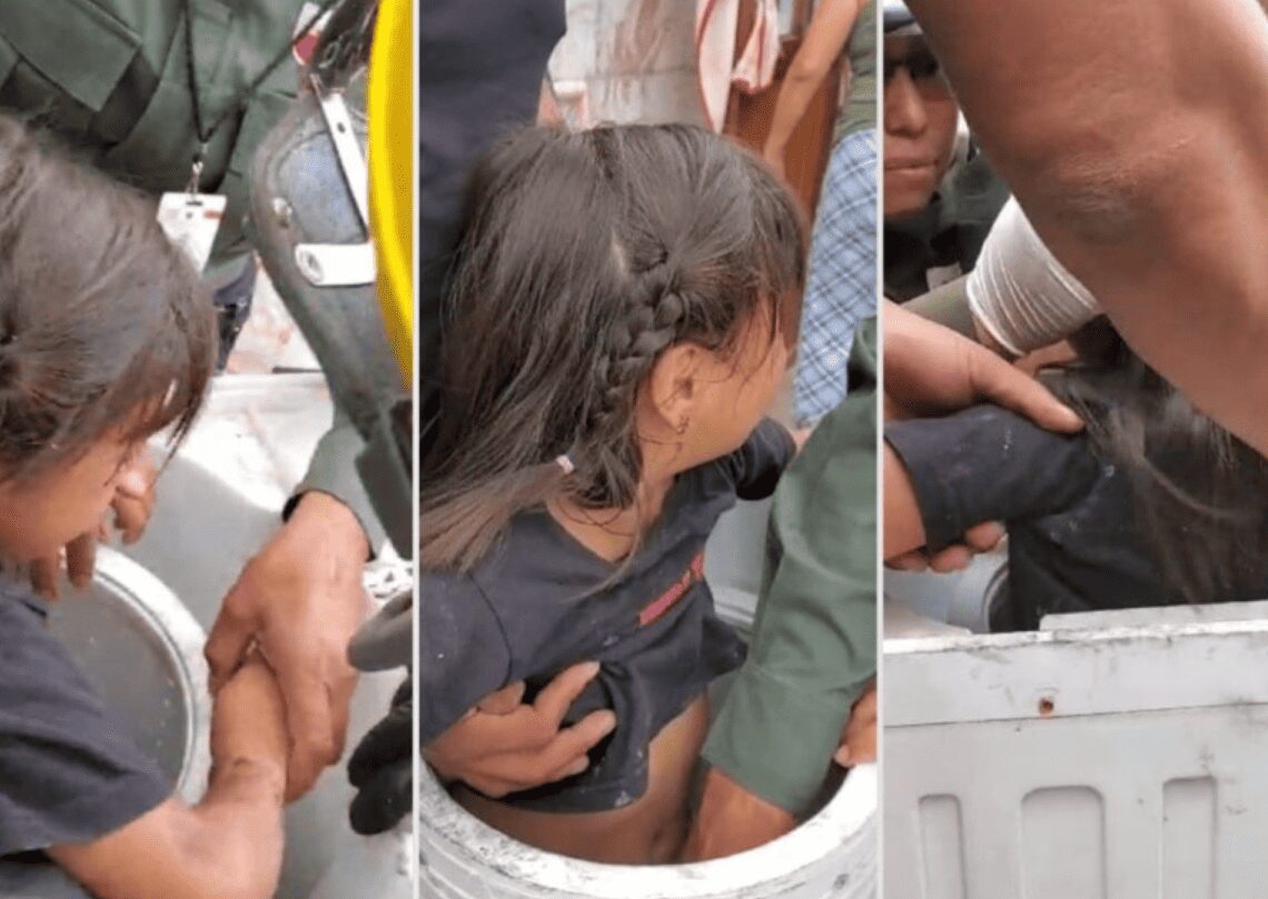 Una niña de seis años se quedó atrapada dentro de una lavadora, lo que resultó en quemaduras en ambas piernas