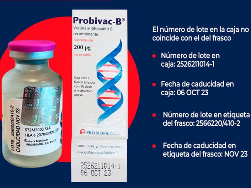 Cofepris emite advertencia sobre la falsificación de la vacuna contra la hepatitis B