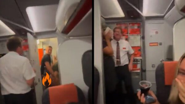 Entre turbulencias, una pareja es cachada mientras hacían el delicioso