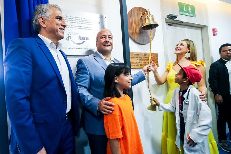 Jalisco, ejemplo nacional en lucha contra el cáncer infantil; entrega Alfaro pisos 7 y 8 en el Hospital Civil Nuevo para atender a esta población