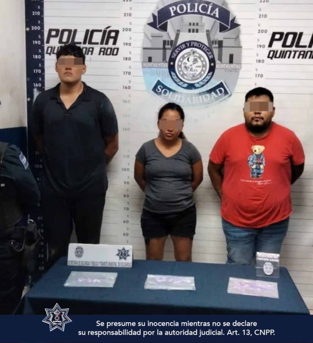 En Solidaridad detienen a 4 personas en posesión de drogas, entre ellas una menor de 13 años