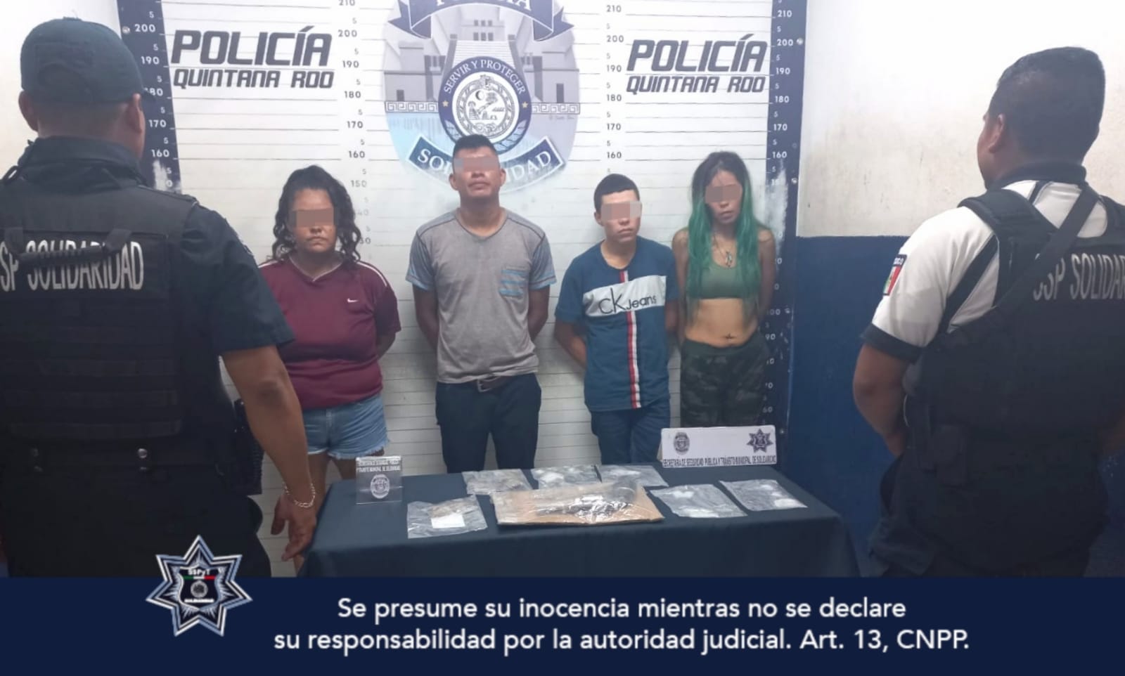 Policía municipal detiene a 6 personas por narcomenudeo en Solidaridad