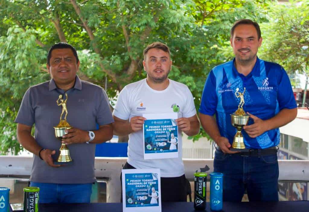 Todo listo para el Torneo Nacional de Tenis Grado 3, en Playa del Carmen