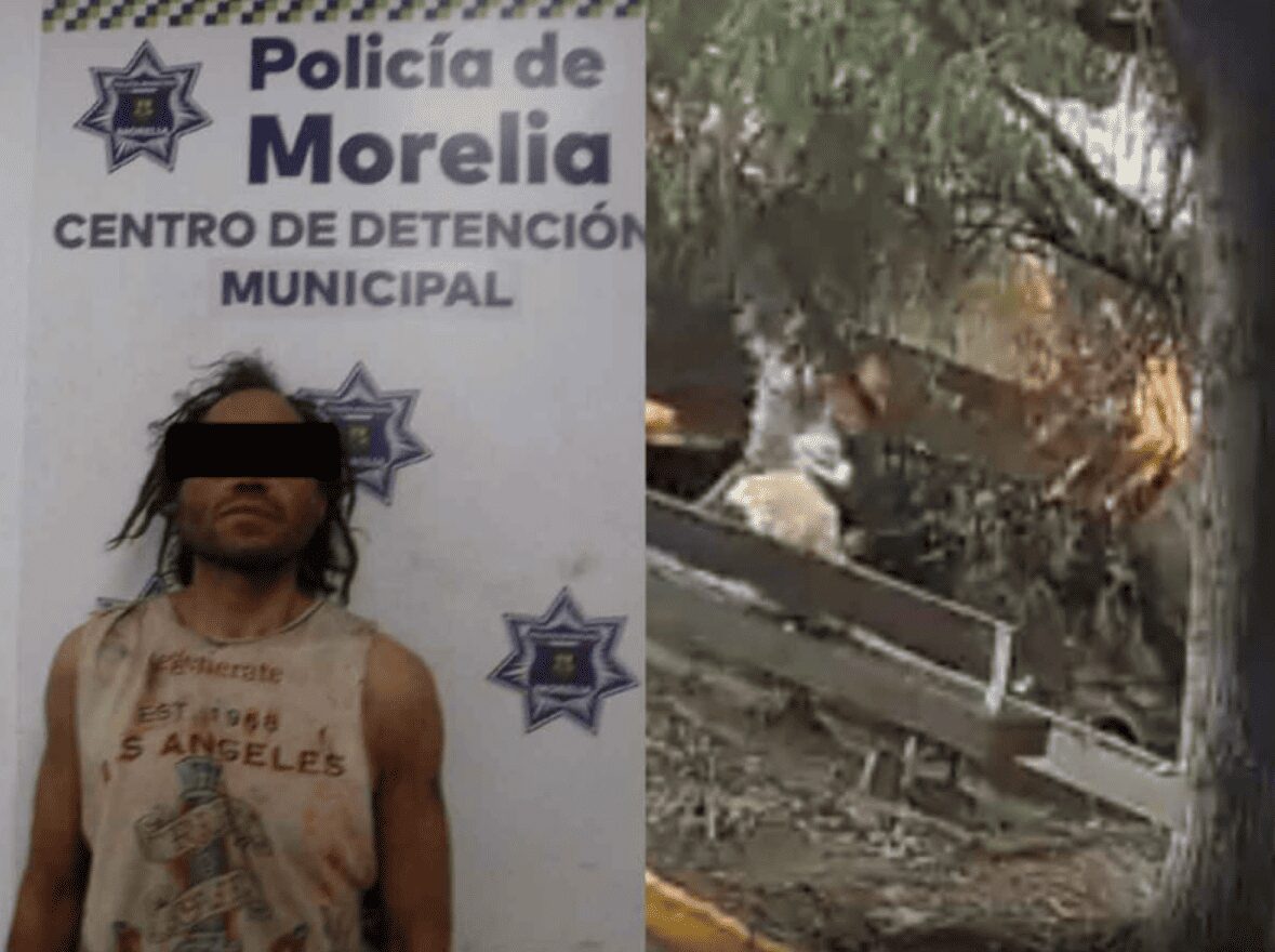 Sujeto en situación de calle agrede a abuelito que estaba pasando una tarde agradable en Morelia