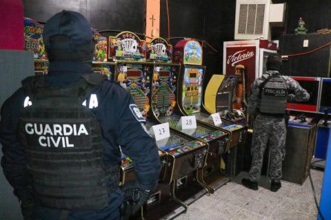 En Michoacán, aseguran más de 100 “minicasinos” controlados por el crimen organizado