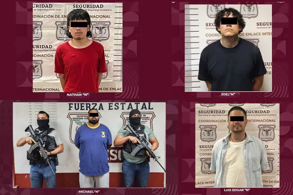 Detienen en Tijuana y Mexicali a 4 prófugos de EU