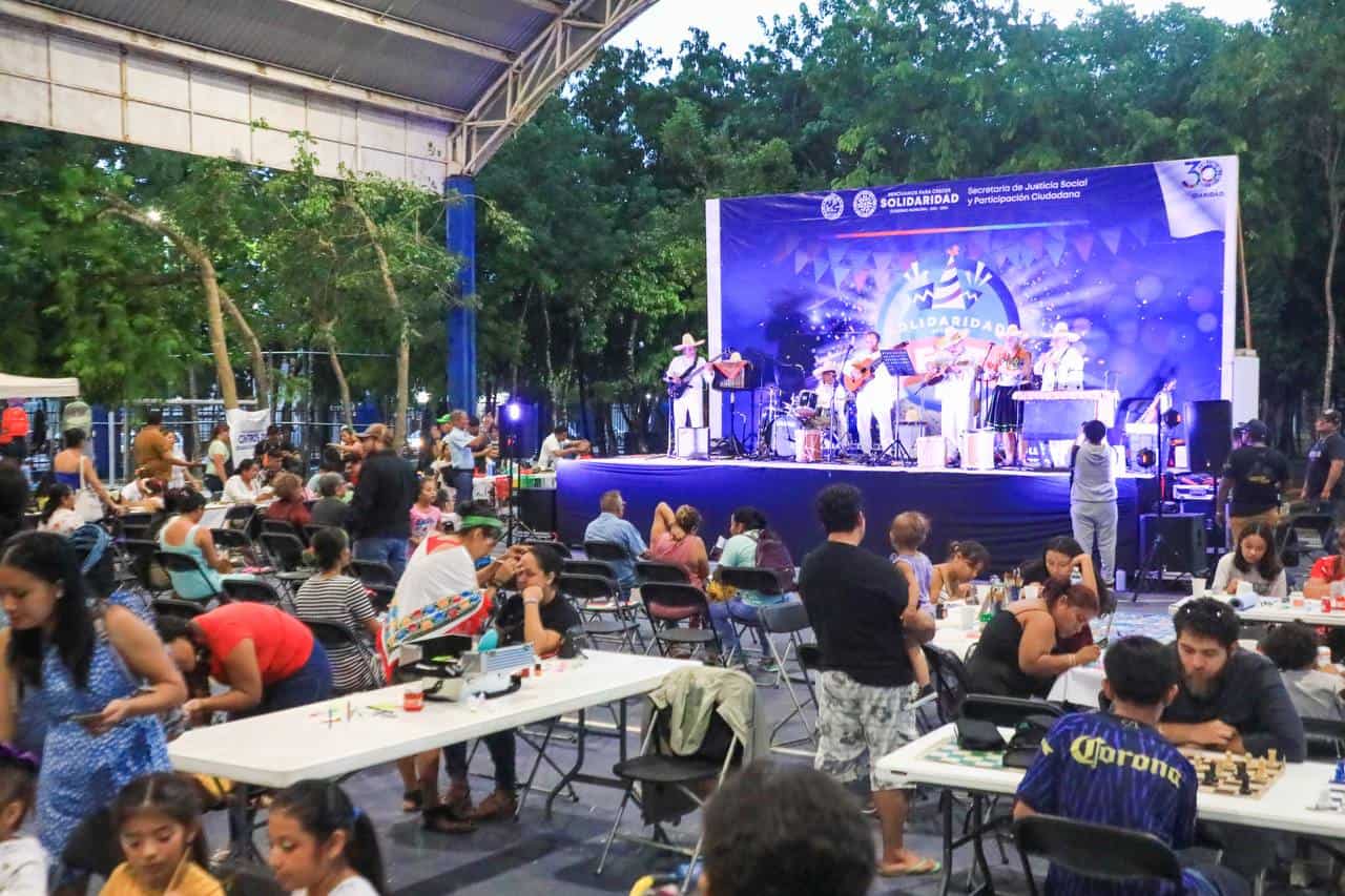 “Solidaridad está de Fiesta” llegó al primer domo de Villas del Sol