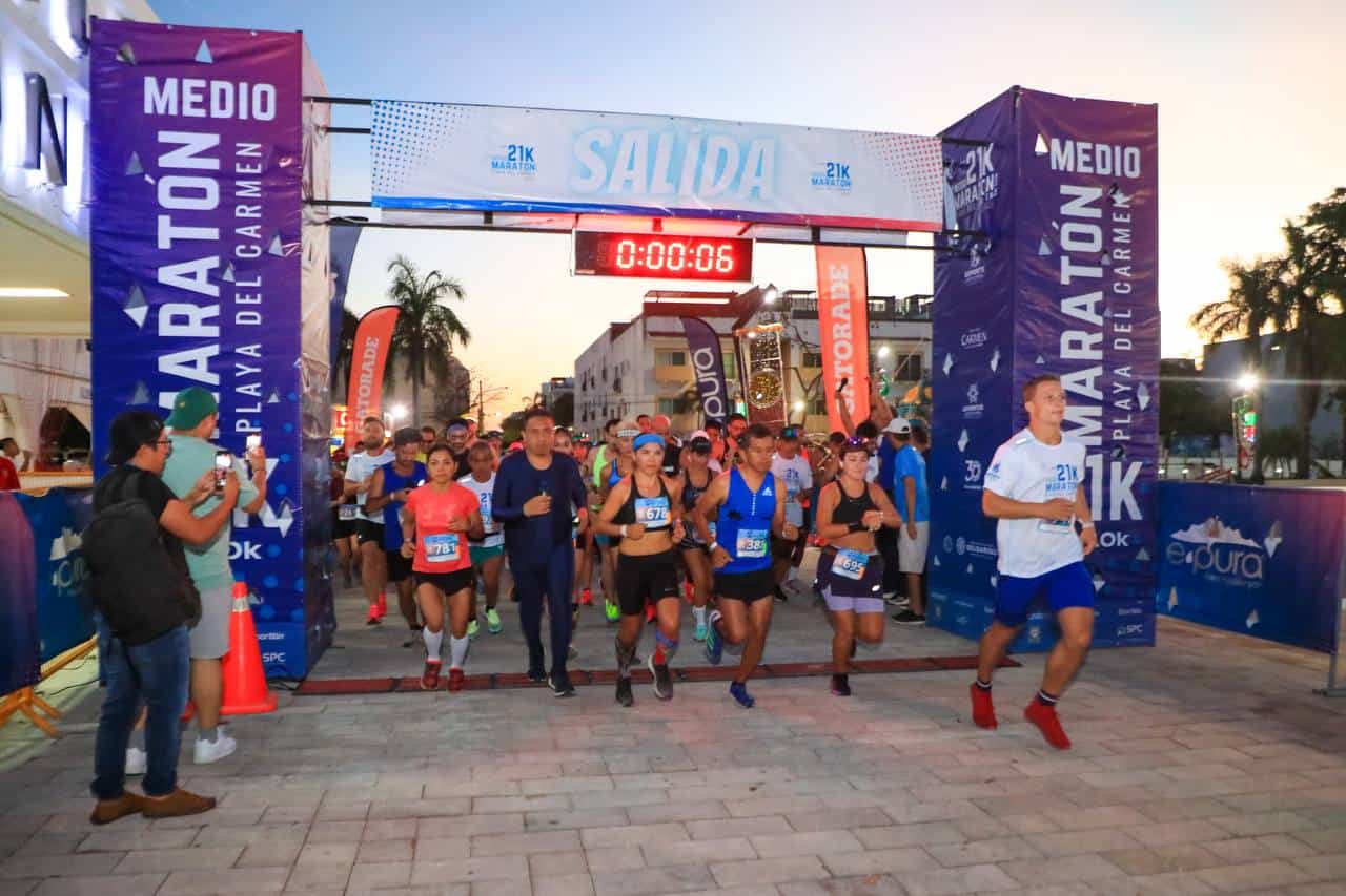 Exitoso “Medio Maratón Playa del Carmen por la Paz 2023”