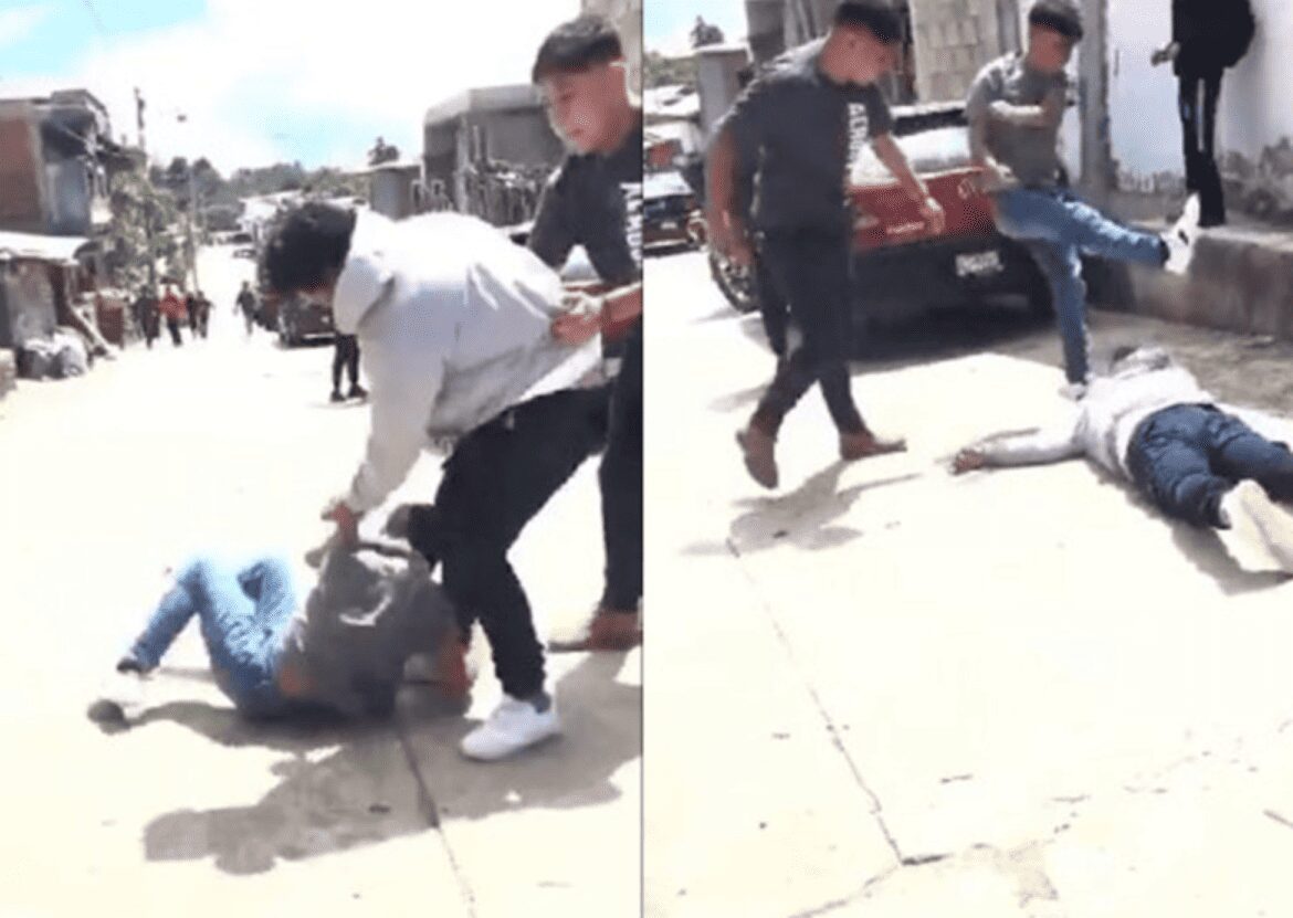 Dos sujetos dan golpiza a joven de 14 años