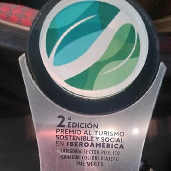 Recibe CDMX premio al turismo sostenible y social por la acción “colibrí viajero”