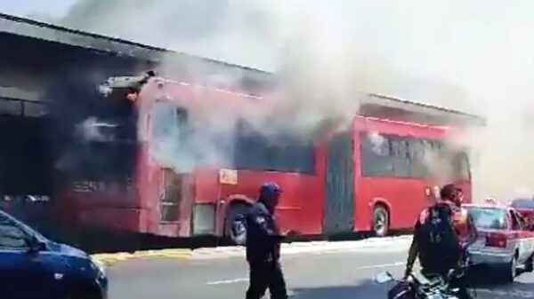 Incendio en Metrobús de la CDMX