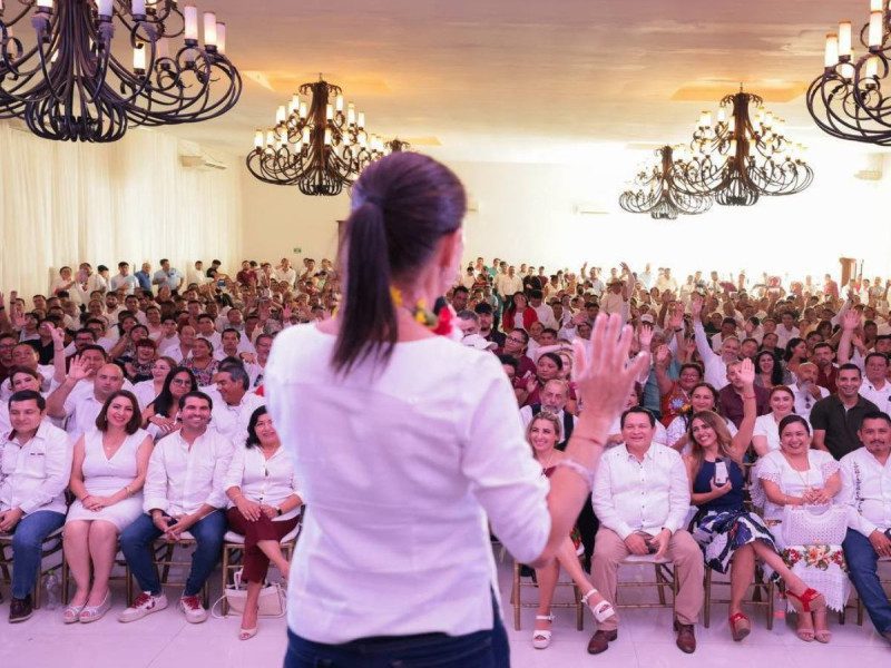 Sheinbaum afirma que Morena lidera en Yucatán