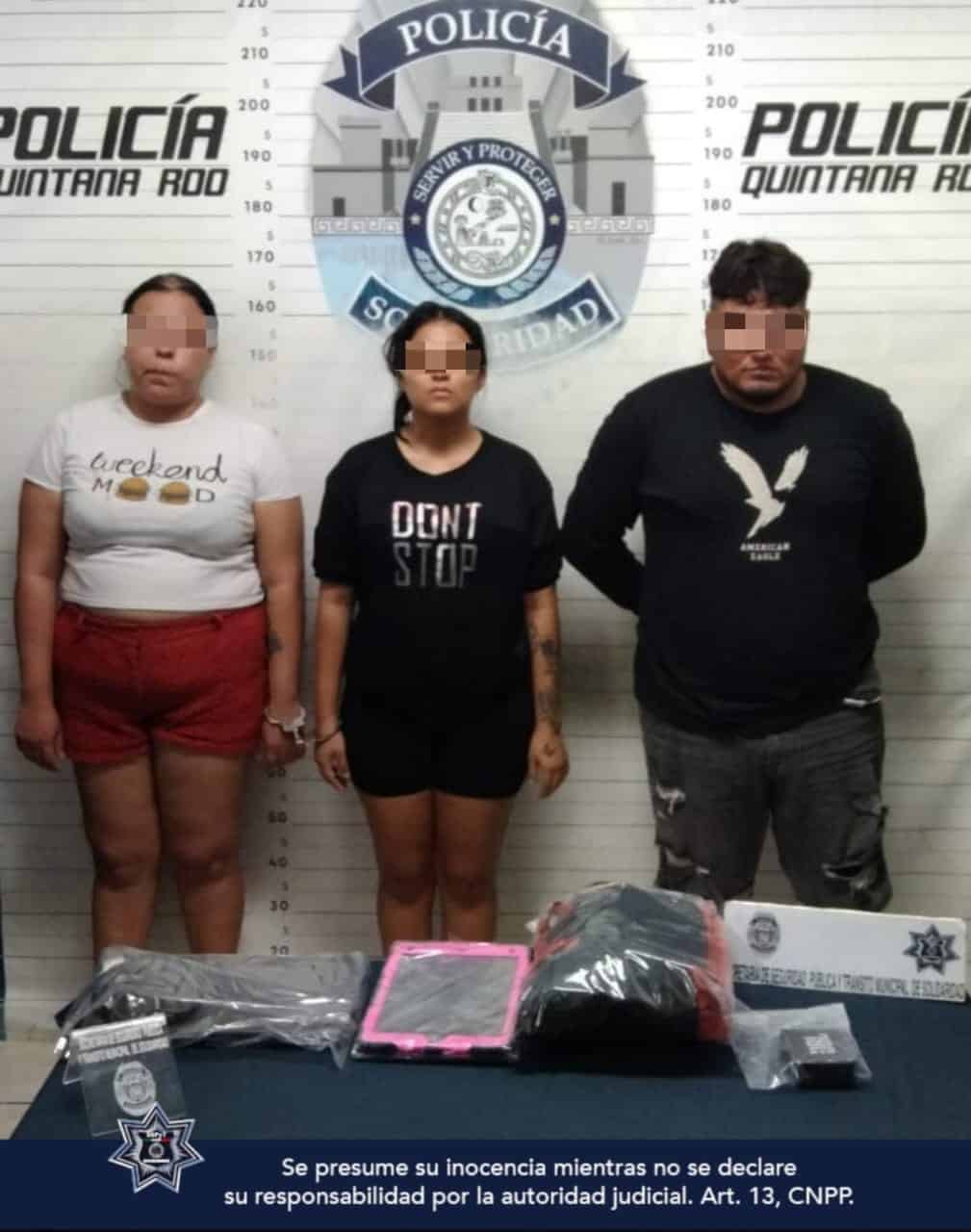 Tres Detenidos por Robo de Artículos Digitales en Operativo de la Policía Municipal de Solidaridad