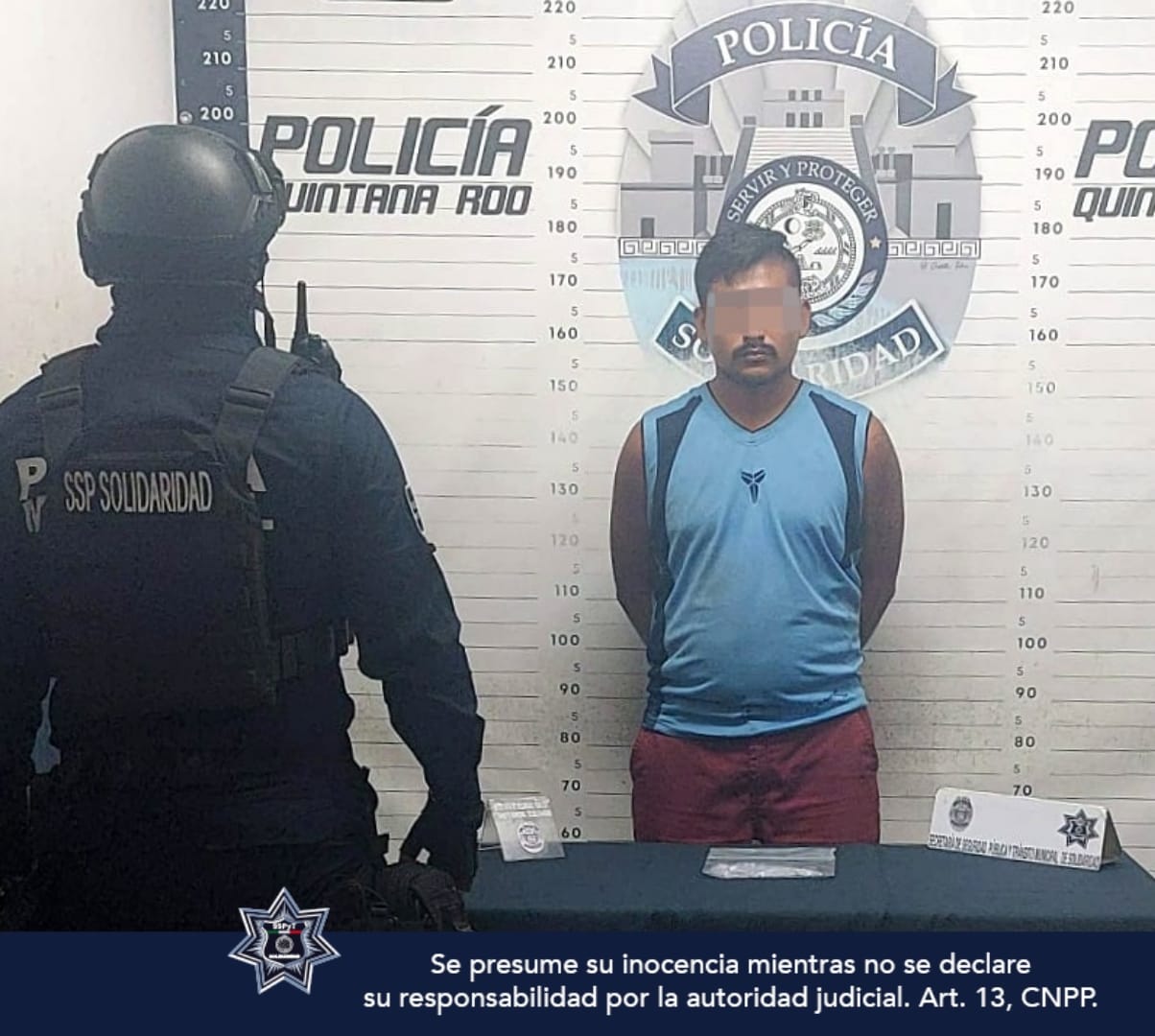 Policía de Solidaridad detiene a tres hombres pos posesión de drogas
